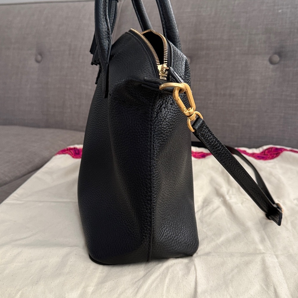 Tory Burch Black Leather satchel handbag - Picture 10 of 13